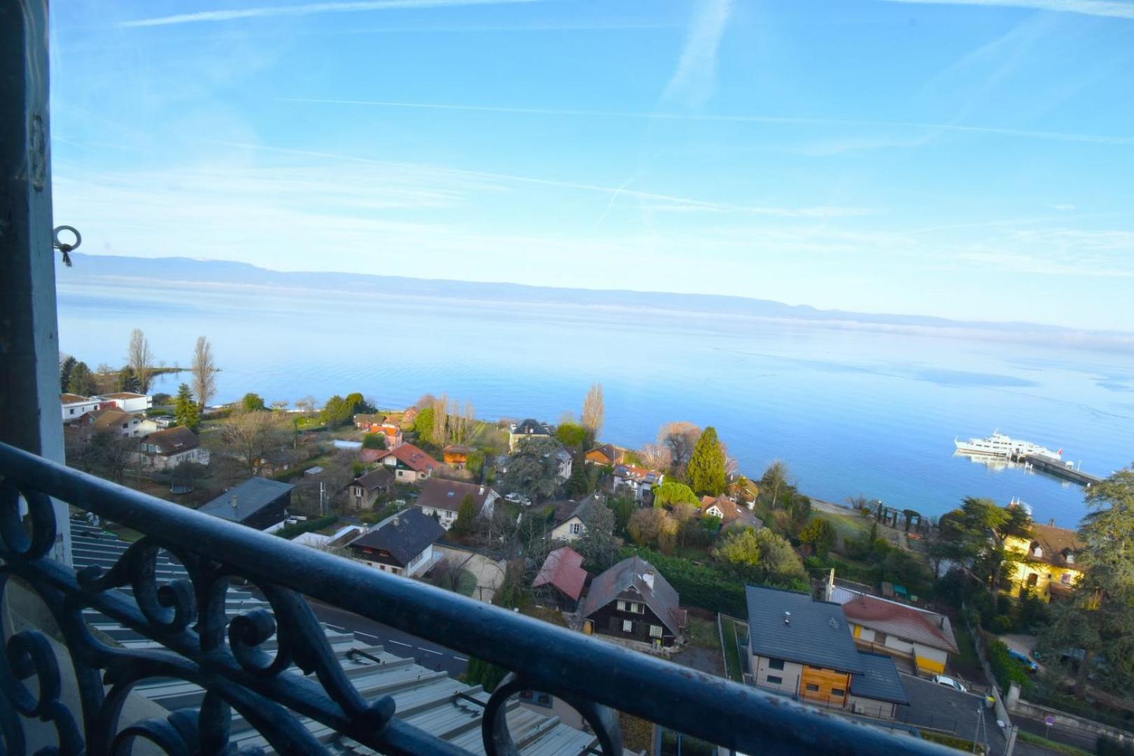 Appartement Avec Vue 180 Sur Le Lac Leman Тонон-ле-Бен Экстерьер фото