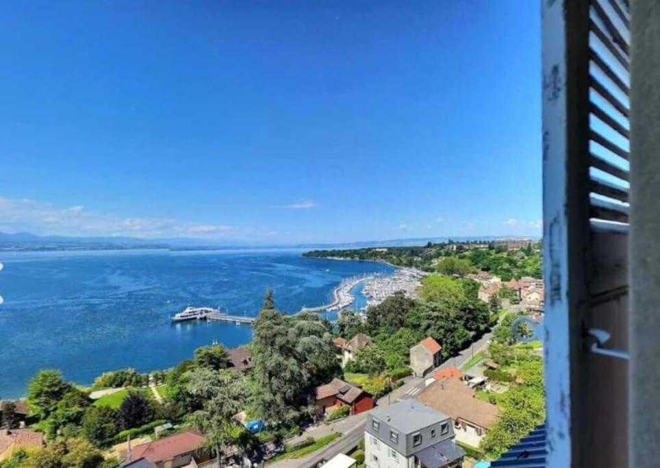 Appartement Avec Vue 180 Sur Le Lac Leman Тонон-ле-Бен Экстерьер фото